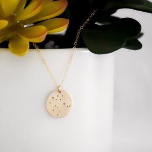 Zodiac Constellation Gold Filled Necklace / Personalized Constellation / Celestial Jewelry / Horoscope Gifts / BFF Gifts / Astrology