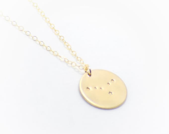 Zodiac Constellation Gold Filled Necklace / Personalized Constellation / Celestial Jewelry / Horoscope Gifts / BFF Gifts / Astrology