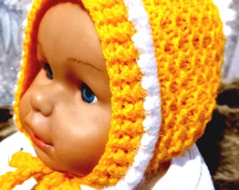 Hand-knitted baby hat