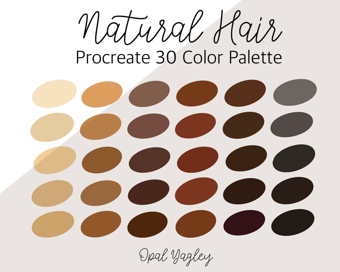 hair color palette procreate