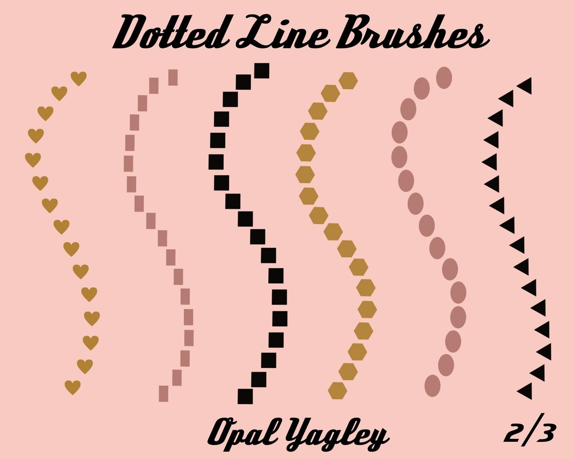 free procreate brushes dotted line