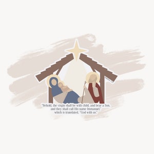 Nativity sticker