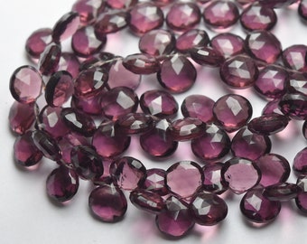 14mm Long Aaa Quality Natural Pink Amethyst Faceted Trillion Shape Briolettes 3 Matched Pairs