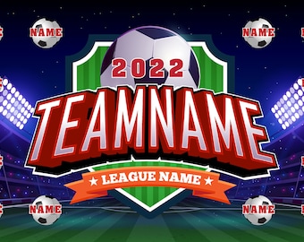 Custom Soccer Team Vinyl Banner: Personalized Sports Decor