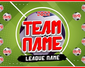 Custom Soccer Team Vinyl Banner: Durable, Personalized Design