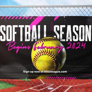 Softball Banner Baseball Banner Team Banners Softball Banners Vinyl Banner Baseball Season Banner Softball Registration Banner Sign Up
