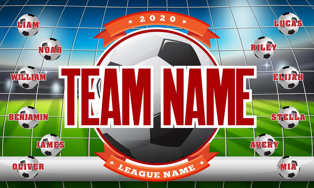 Soccer Banner, Soccer Banners, Soccer Team Banner, Team Banners, Custom Soccer Banner, Vinyl