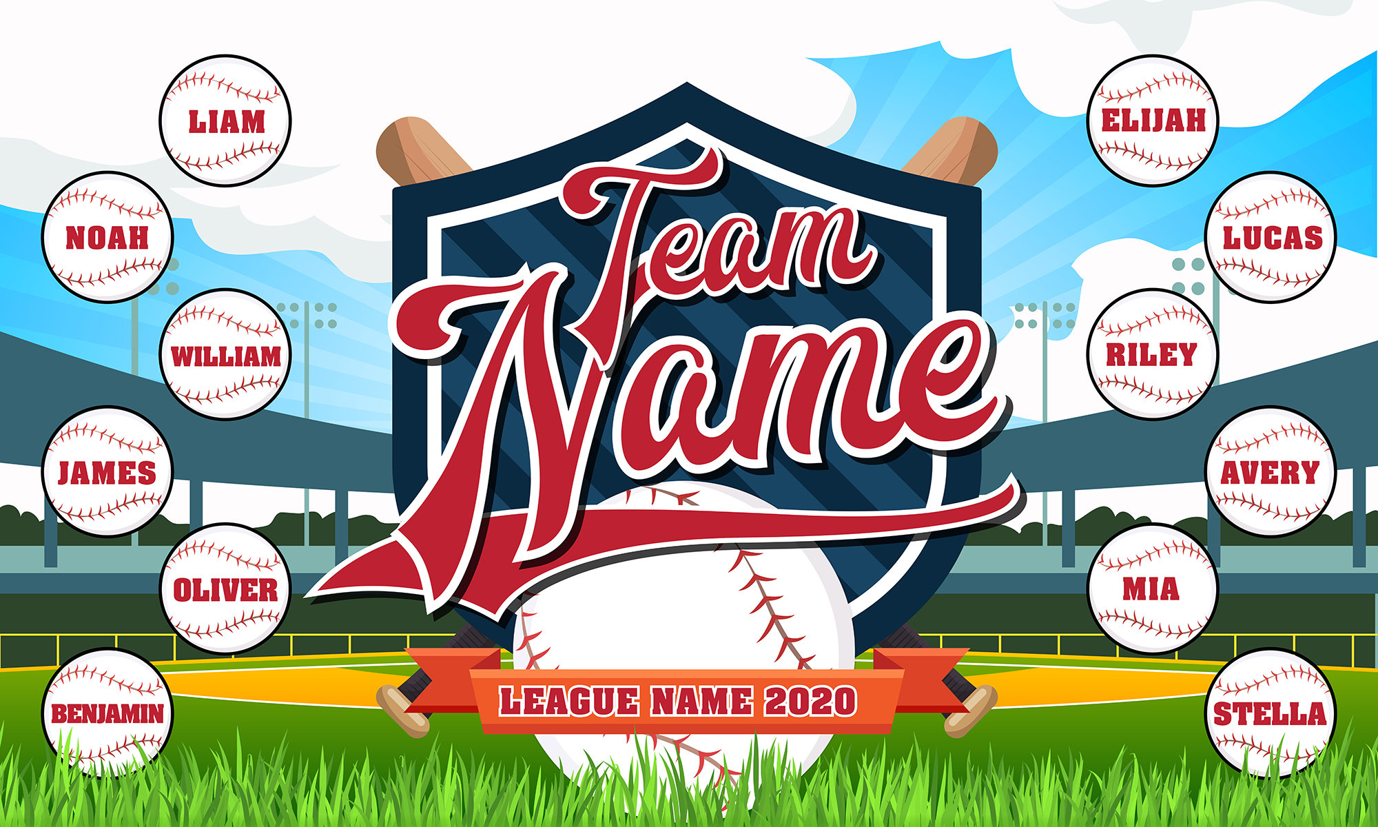 TBall Banner TBall Banners Baseball Banner Team Banners Etsy