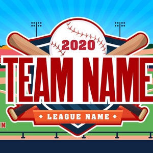 Custom Baseball Banner TBall Banner Custom Banner Baseball Banner Team Banners Softball Banners Vinyl Banner Sports Team Banners Custom
