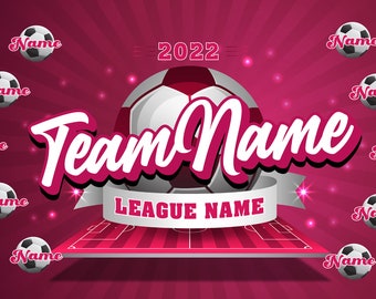 Custom Soccer Team Vinyl Banner: Personalized Sports Decor