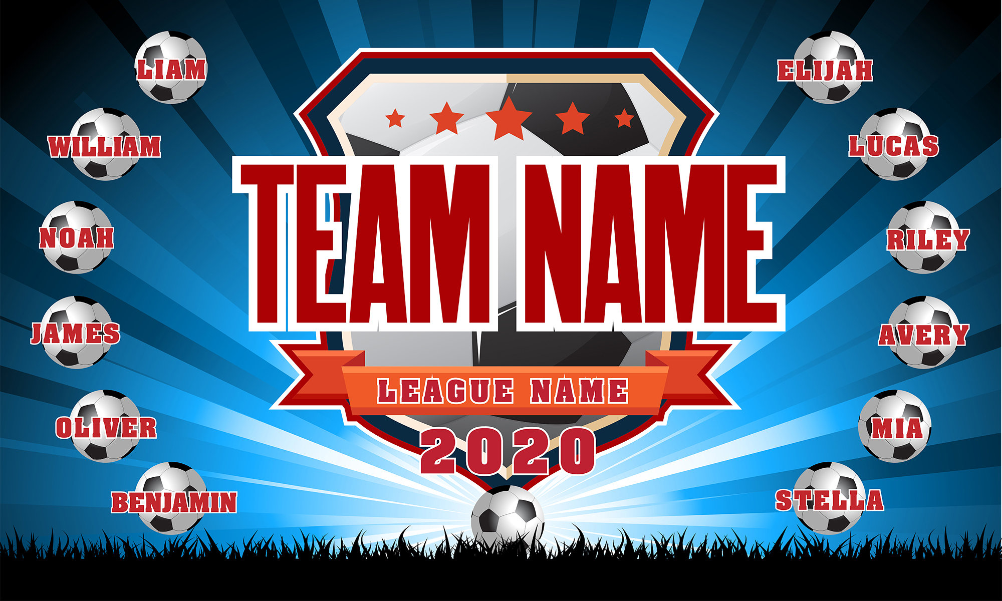 Soccer Banner Soccer Banners Soccer Team Banner Team Etsy