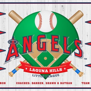 Angels Baseball Banner TBall Banner Angels Banner Baseball Banner Team Banners Softball Banners Vinyl Banner Sports Team Banner Custom MLB