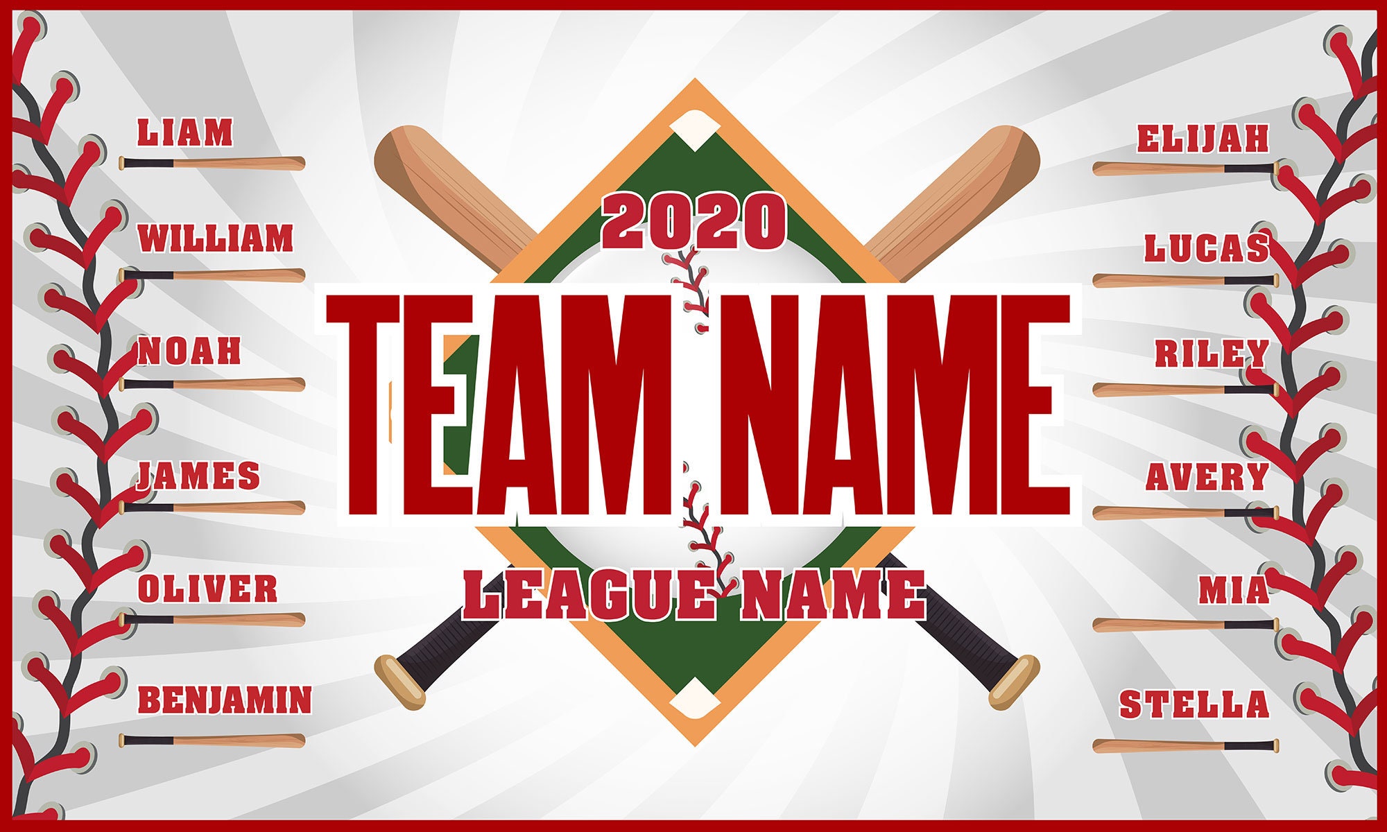 TBall Banner TBall Banners Baseball Banner Team Banners Etsy