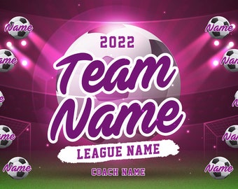 Custom Soccer Team Vinyl Banner: Outdoor kids sports banner