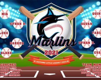 T-Ball Banner, TBall Banners, Baseball Banner, Team Banners, Softball Banners, Vinyl Banner, Sports Banners, Sports Team Banners