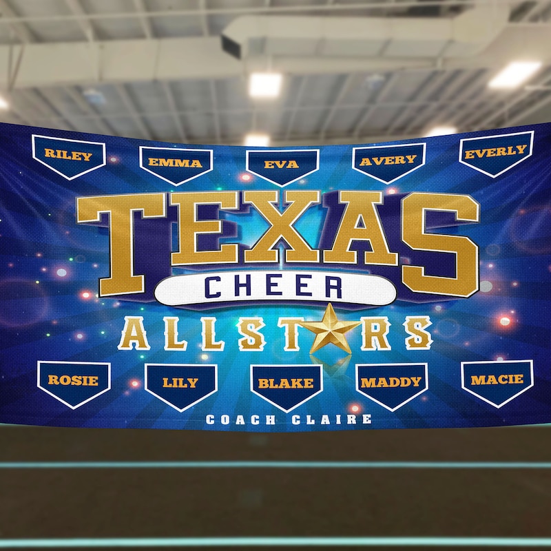 Cheering Banner Example Cheer Banner - Etsy