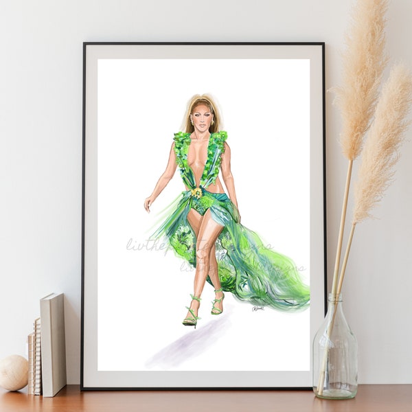 Jennifer Lopez Poster, Jlo print, J.Lo poster, Jlo poster, Jlo wall art, celebrity prints, jlo dress, jlo birthday gift