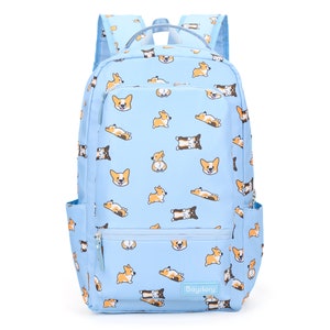 Corgi Backpack: 15-Inch Laptop, Waterproof School Bag