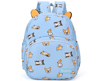 Waterproof Tricolor Corgi Mini Small Travel Backpack Purple Tricolor Corgi Triple Usage Bag – Tworgis main image 2