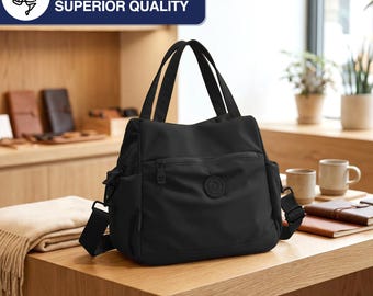 Black Versatile Backpack with Pouch-Wallet Set-Satchel-Purse-Shoulder Bag Gustave Black Anti Theft Backpack Purse for Adults, Fashion  main image 4
