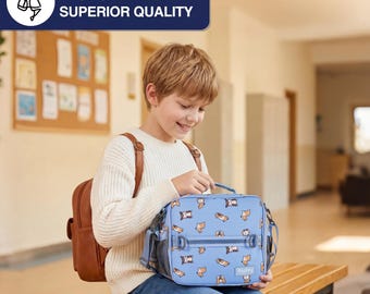 Corgi Lunch Bag, Insulated Cooler Tote, Cooler, Waterproof