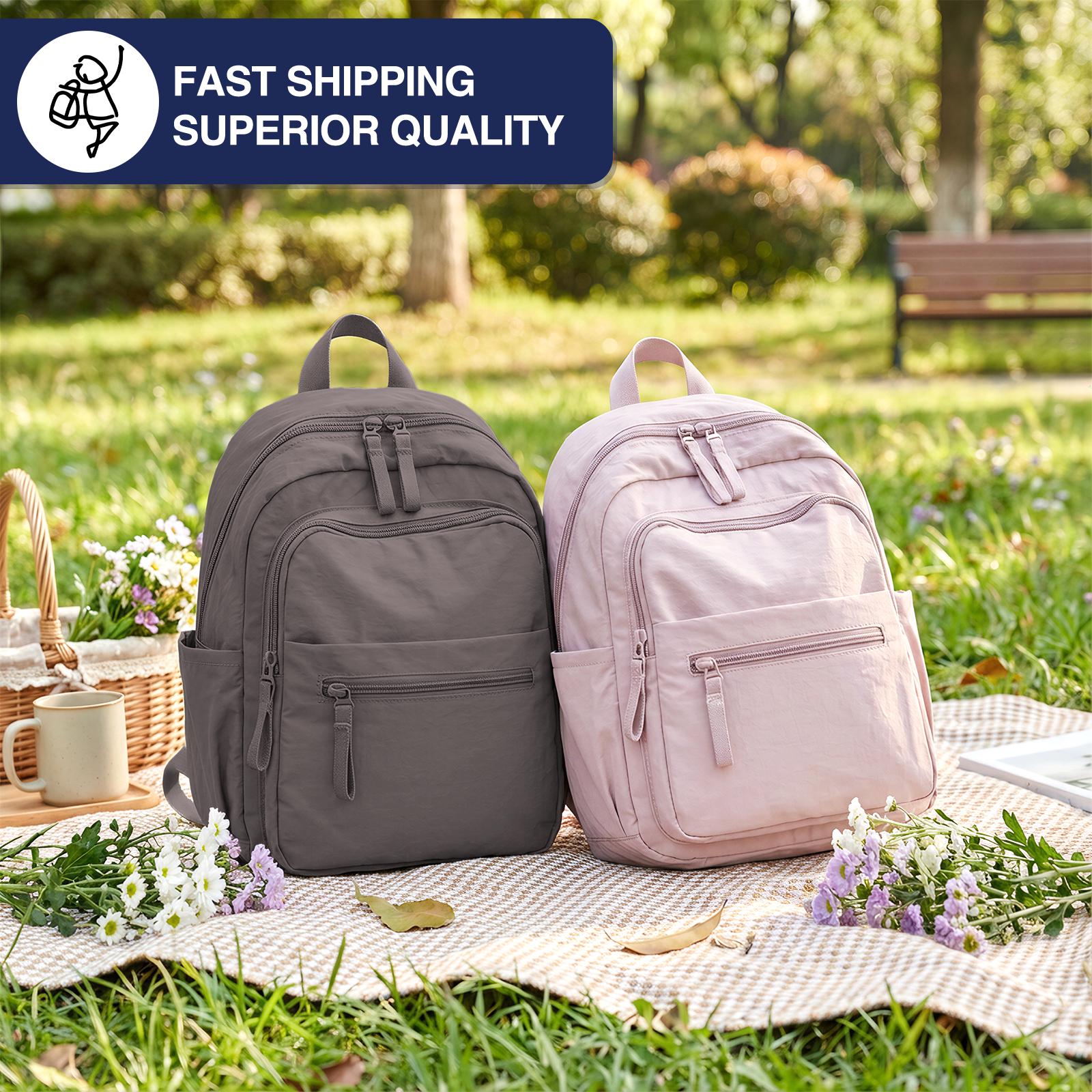 Mini Spring Backpacks Nylon Mini Backpack for Campus & Travel, Small Lightweight Rucksack ...