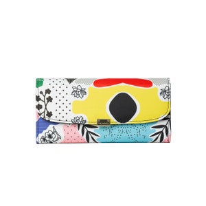 Organizador de viaje de gran capacidad para mujer, cartera grande de viaje, monedero perfecto para llevar todo el dinero, billetera triple