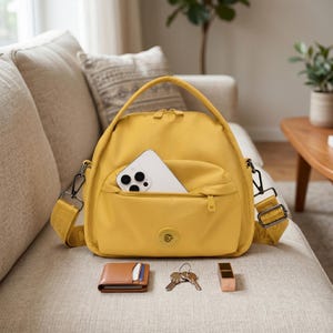 Everyday Small Bag Waterproof Nylon Crossbody Bag for Commute and Travel Multi Pocket Handbag Gift for Her 4 Colors