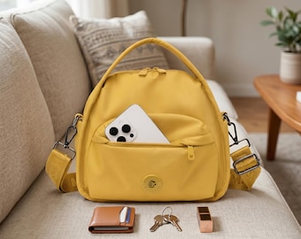 Everyday Small Bag Waterproof Nylon Crossbody Bag for Commute and Travel Multi Pocket Handbag Gift for Her 4 Colors