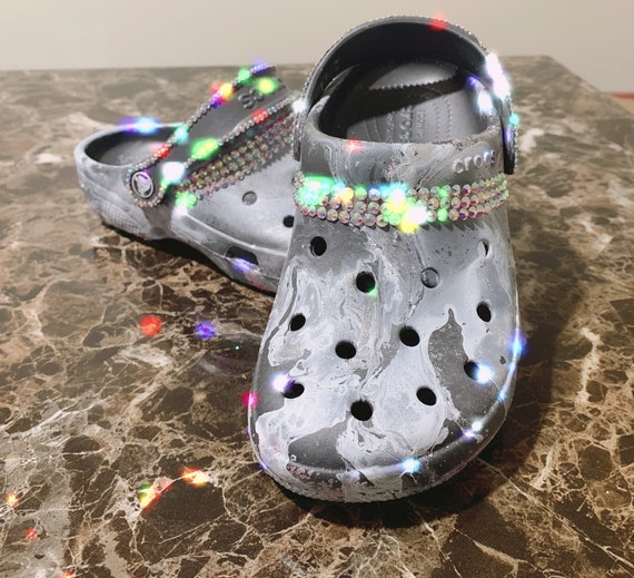 Rhinestone crocs hotsell