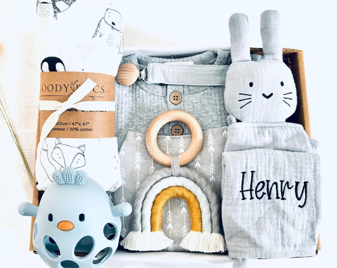 Baby Boy Gift, Gift for New Baby Boy, Baby Boy Gift Box, Baby Boy ...