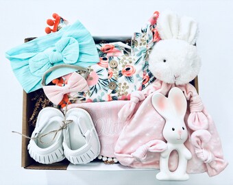 Pflegepaket für Baby, Geschenk für Babymädchen, Geschenk für Neugeborene, Schwangerschaftsgeschenk, Babyparty-Geschenk, Baby-Geschenkkorb, Geschenk für frischgebackene Mama