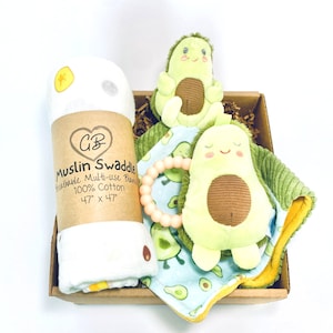 Baby Gift, Gender Neutral Baby Gift, Avocado Gift For Baby, Gift Set For New Baby, Avocado Gift, Baby Shower Gift