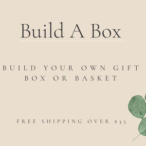 Build A Box - START HERE - Benutzerdefinierte Geschenkbox, personalisierte Geschenkbox, Baby-Geschenkbox, Baby-Geschenkkorb, personalisiertes Gif-Set