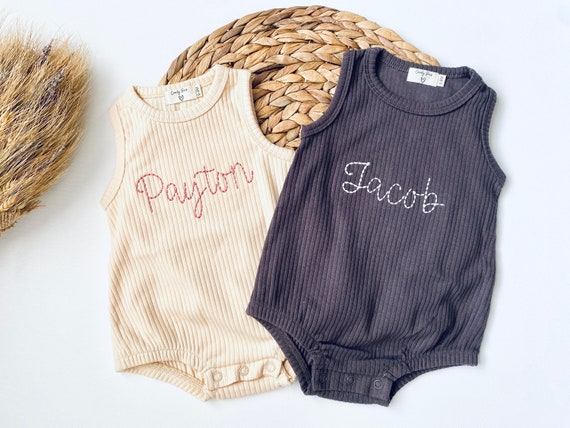 Monogram baby clearance romper