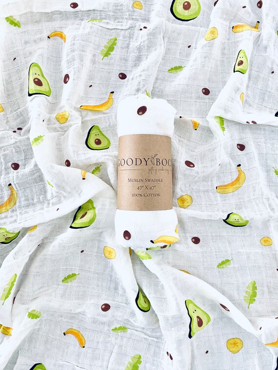 Avocado top muslin blanket