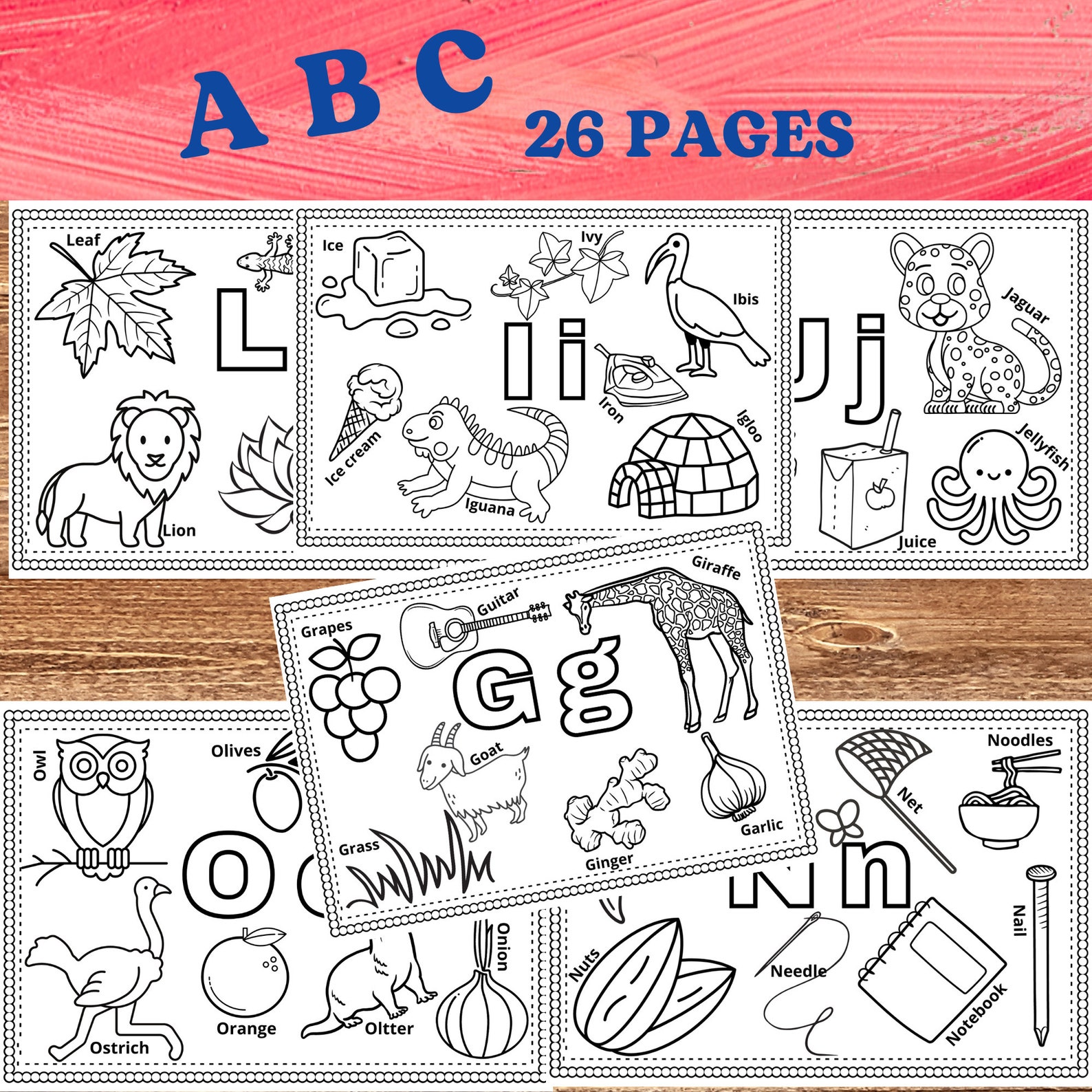 Alphabet Coloring Pages PDF| Printable Kids Activity for Preschool ...