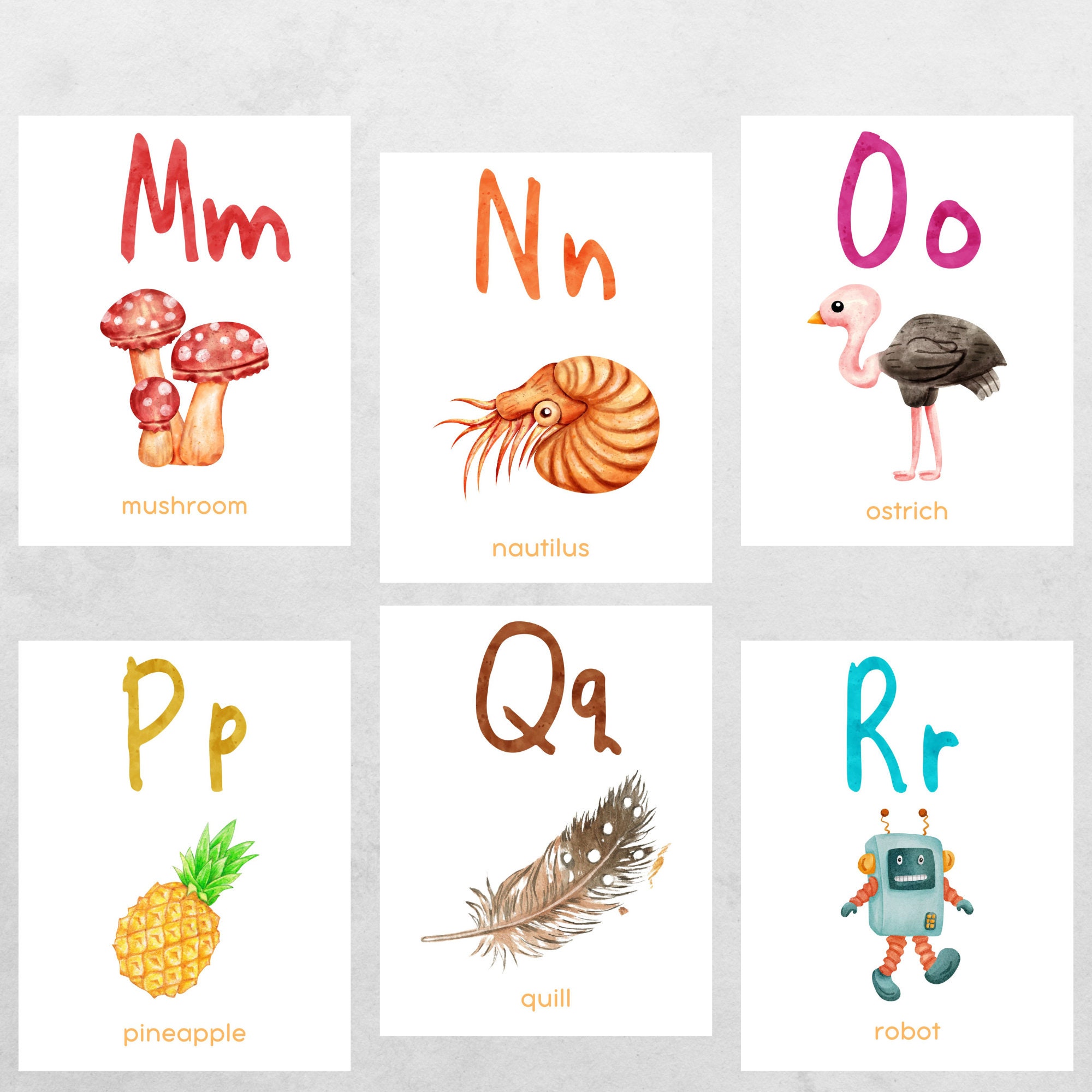 Printable Phonics Sound Flashcards and Posters, Early Literacy Skills ...