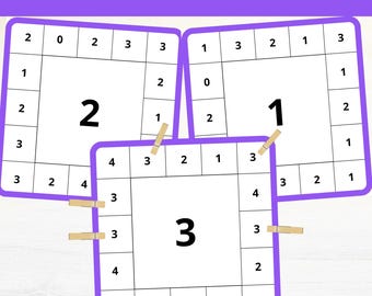 Preschool Number Recognition Clip Cards | Number Matching Activity for Kids