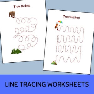 Preschool Line Tracing Worksheets | Prewriting Practice for Toddlers & Kindergarten PDF