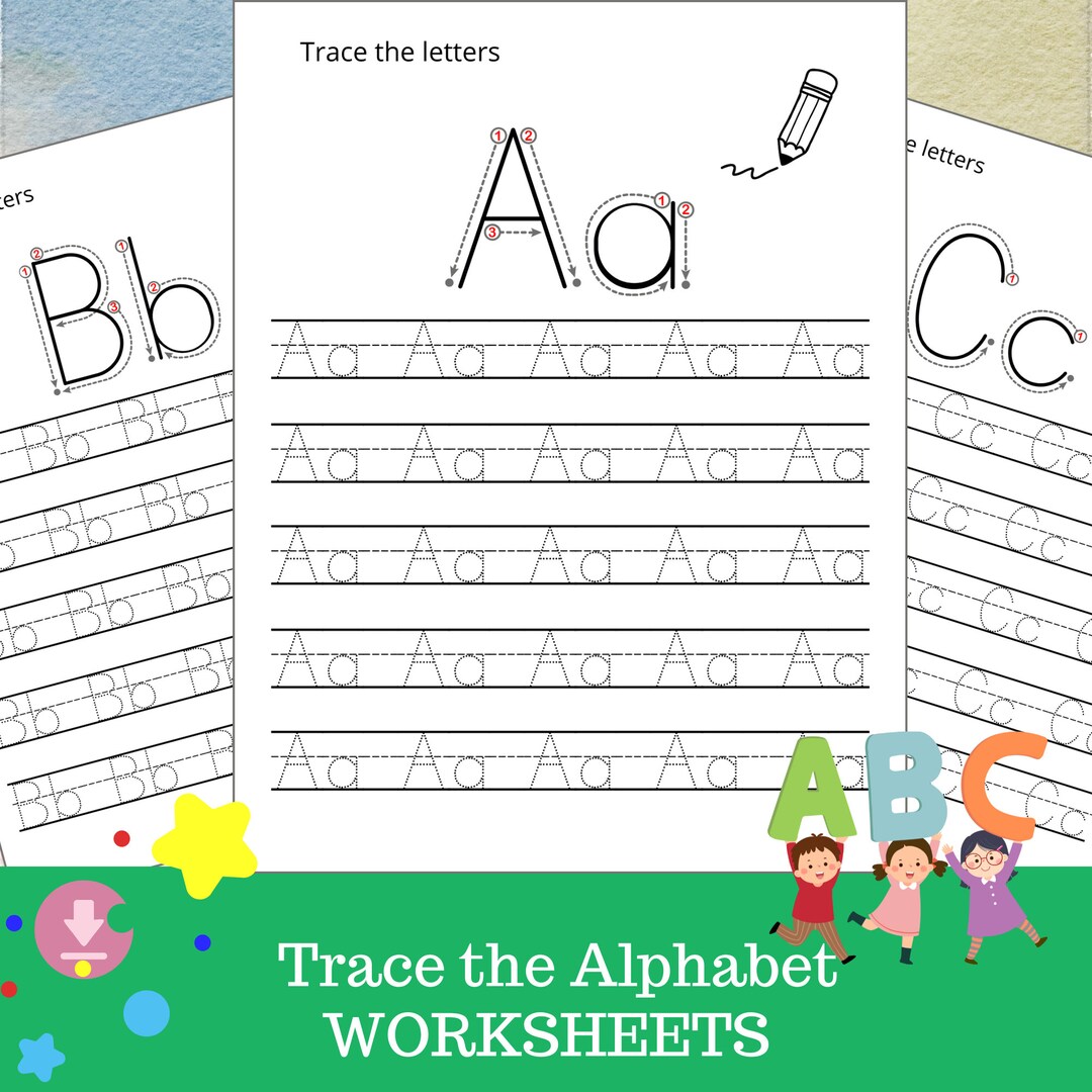 Trace the Alphabet Worksheets Printable Preschool Letters Tracing Worksheets Preschool