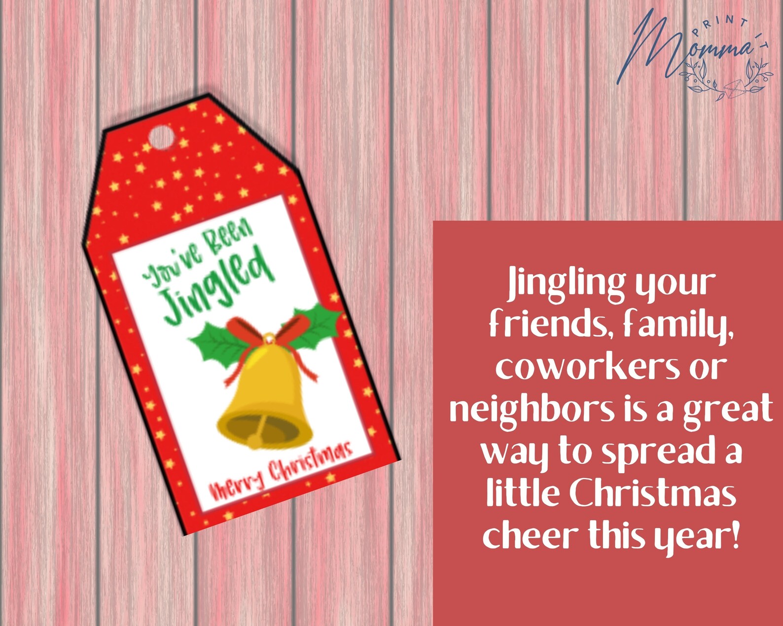 You've Been Jingled Christmas Printable You've Been - Etsy