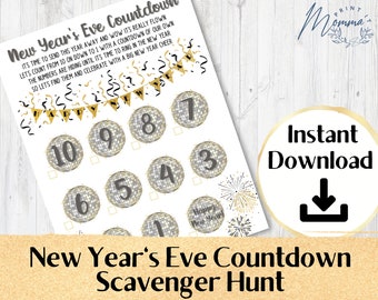 New Years Countdown Etsy