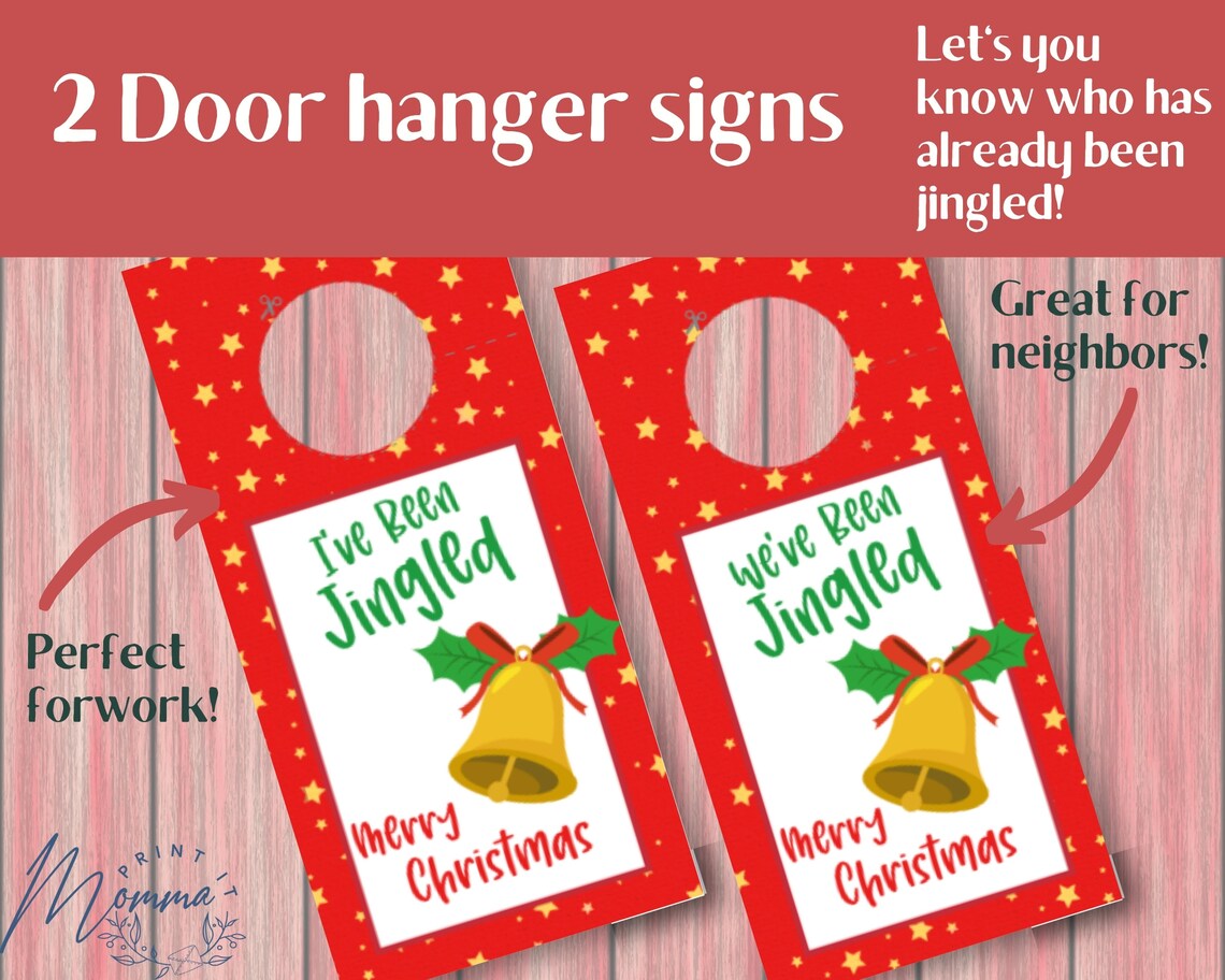You've Been Jingled Christmas Printable You've Been | Etsy