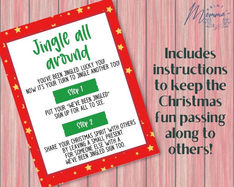 You've Been Jingled Christmas Printable You've Been - Etsy