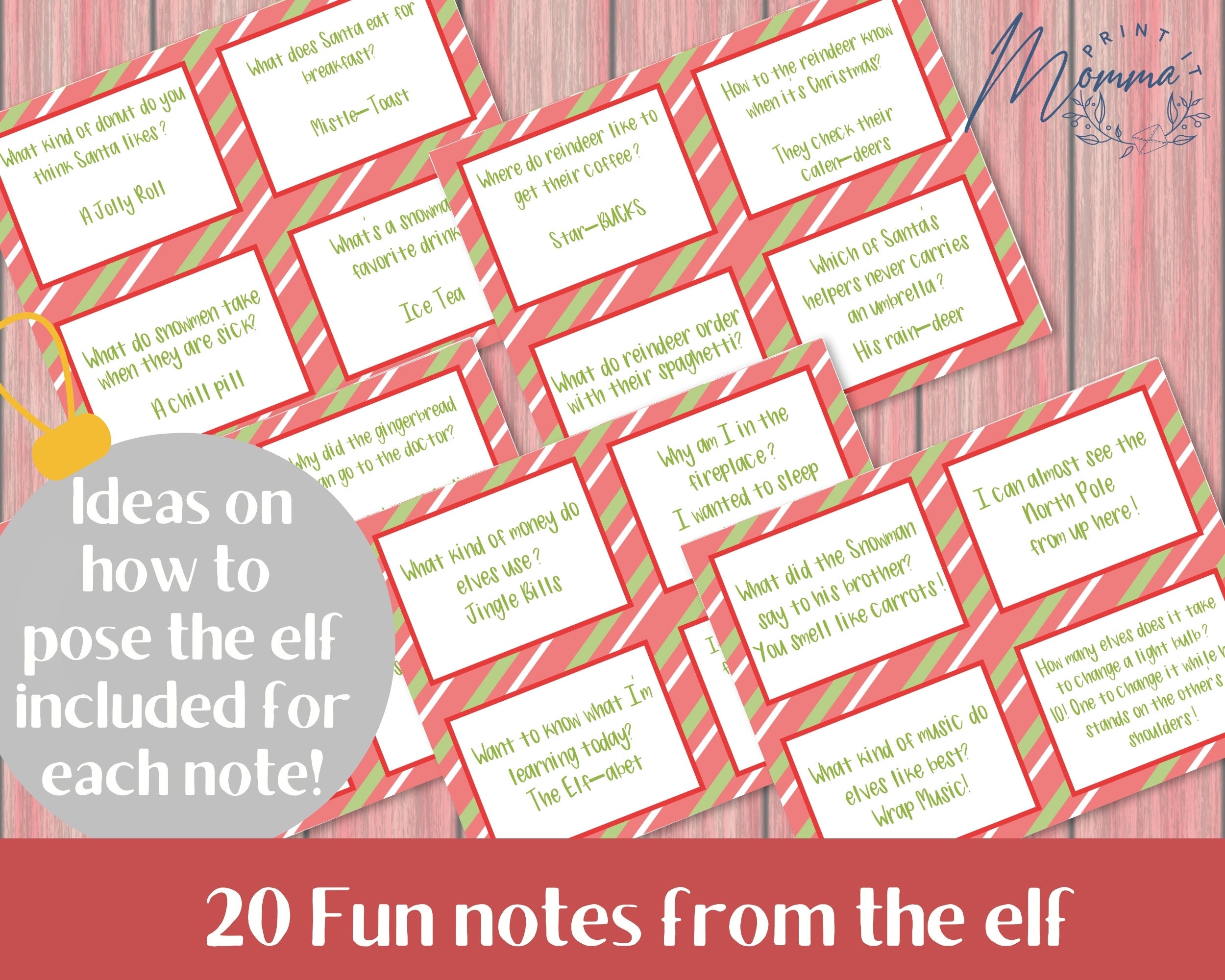 Mischievous Elf Kit Printable Letters From the Elf Digital Download ...