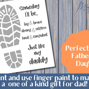 Father's Day Gift From Kids Printable | Just Like My Daddy | Handprint ...