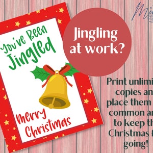 You've Been Jingled Christmas Printable | You've Been Jingled Kit | We ...
