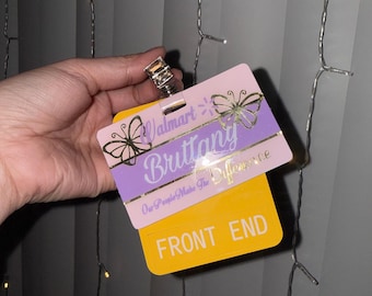Custom Walmart Name Badge