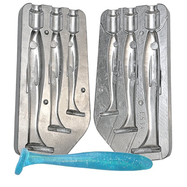 Swim Paddle Aluminium Mould 100-120-140mm / Silicone Soft Lure Fishing Mould